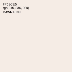 #F5ECE5 - Dawn Pink Color Image